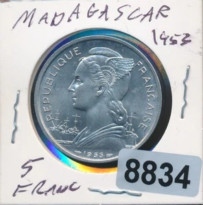 MADAGASCAR - 5 FRANCS 1952 - BU - #8834 - Picture 1 of 2
