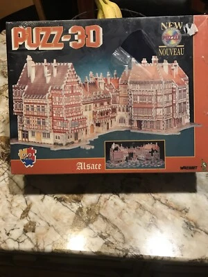 Brand New Sealed. Wrebbit Puzz-3D Alsace 959 Piece Foam & Paper Puzzle 25x17x11 - Image 1 of 4