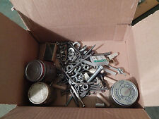 Random "Junk Drawer" Contents (Nails, Screws, Vtg. Tacks, Fuses+) Baby Jars 
