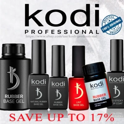 Kodi Rubber Base Gel Coat, Top, No Sticky, Ultrabond, Matt, Nail Fresher Primer - Bild 1 von 4
