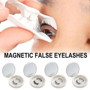 3D Magnetic False Eyelashes With Clip For Make up Natural Lash 1 Pair Lot F2 - Picture 1 of 30