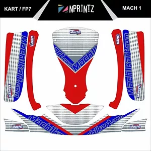 FP7 MACH 1 VOLLKART AUFKLEBER-KIT - KART - OTK - ROTAX IAME - Bild 1 von 4