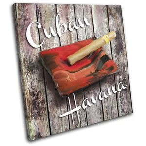 Quadro Stampa Arte Murale Cubana Shabby Chic Hobby SINGOLA TELA - Foto 1 di 1