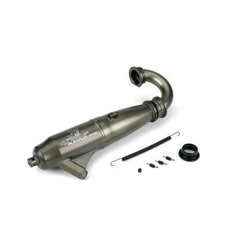 Dynamite DYNP5003 1/8 053 Mid-Range Inline Exhaust System : Hard Anodized - Image 1 of 1