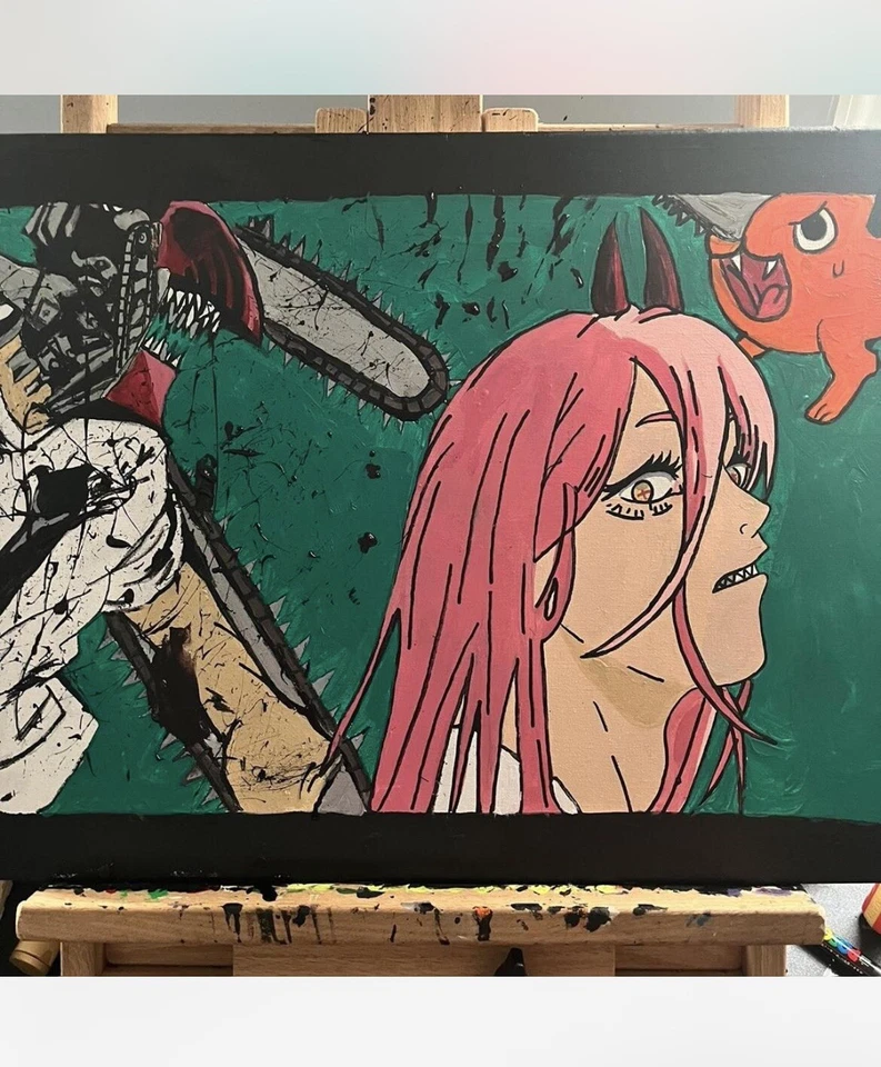 Pintura hombre motosierra Foto 1 de 1