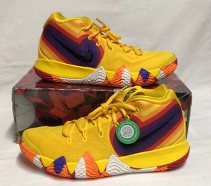 Nike Kyrie 4 70s Decades Pack Amarillo Black-Sail 943806-700 Men’s Size 10.5 - Picture 1 of 11