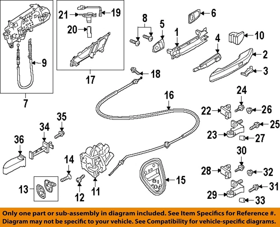 Cerradura de puerta trasera AUDI OEM 21-25 A4 allroad 4G0839015N Foto 1 de 1