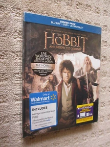 New The Hobbit An Unexpected Journey Walmart Digibook Blu-ray/ DVD/ Digital - Picture 1 of 2