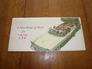 Folleto de ventas de Ford 1957 - nuevo tipo de Ford para 57 - reproducido - Imagen 1 de 6