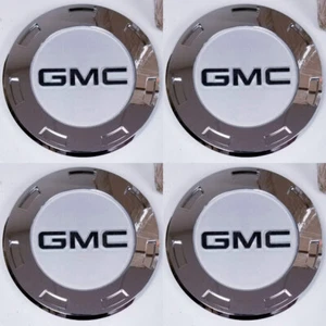 4 X CADILLAC ESCALADE 2007-14 GMC LOGO CREST 22" WHEEL CENTER CAP 9596649 NEW* - Picture 1 of 1
