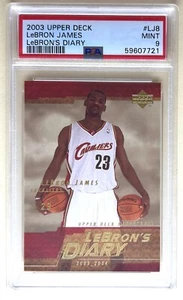 2003-04 UPPER DECK LEBRON JAMES LEBRON'S DIARY #LJ8 PSA 9 MINT 59607721 - Picture 1 of 2