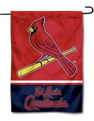 St Louis Cardinals Double Sided Garden Lawn Flag 12” x 18” MLB New In Package - Image 1 of 4