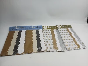 (Lot Of 4) Gift Tissue Paper Scalloped Edge 19 X 25 Total 60 Sheets *** - Picture 1 of 7