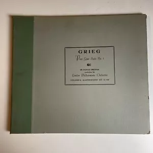 12" 78 RPM Set (2) Thomas Beecham-Grieg Peer Gynt Suite No. 1/Columbia XT80 - Picture 1 of 7