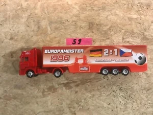 werbetrucks 1:87, müller EM 1996, Fußball, LKW, Selten, Rarität - Bild 1 von 1