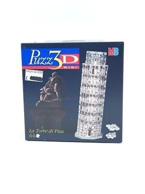 Puzz 3D Mini LA TORRE DI PISA 64 pz MB Puzzle Jigsaw New Vintage Sealed #NIB MZ - Immagine 1 di 2
