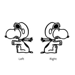 Dog Cartoon Flying Vinyl Decal Choose Size and Color - Bild 1 von 4