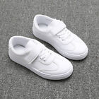 Girls Boys Kids School Soft Rubber Sole Performance Sports Shoes White Size US