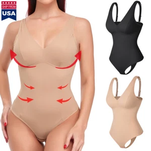 Womens Slim Full Body Shaper With Built-in Bra Shapewear Tummy Control Bodysuits - Picture 1 of 41