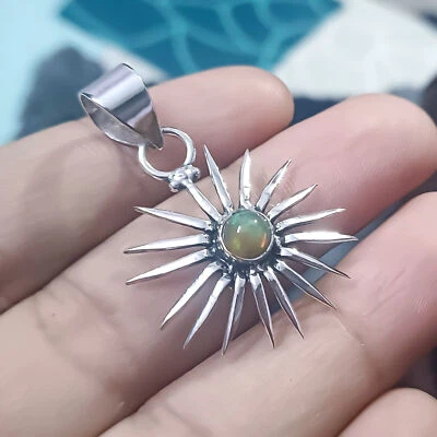 Gioielli da donna in argento sterling 925 con opale di fuoco etiope - Immagine 1 di 4