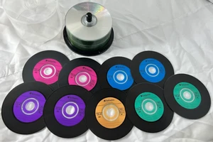 Mixed Lot with case 53 CD-R/80min/700mb/52x speed Discs &9 Verbatim CD-R - Picture 1 of 5