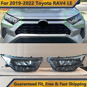 LED Headlight for 2019 2020 2021 2022 Toyota RAV4 LE XLE Black Bezel Set 2pc - Picture 1 of 9