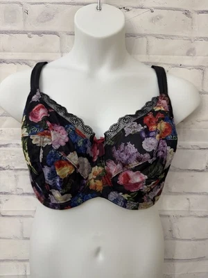 Panache Bra USA 38J Fern 6291 Floral Underwire Balconette Uplifting Sexy - Image 1 of 4