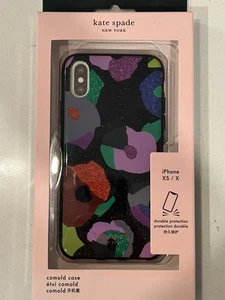 Kate Spade New York 256406 Womens Glitter Floral Collage iPhone X/Xs Case - Picture 1 of 2