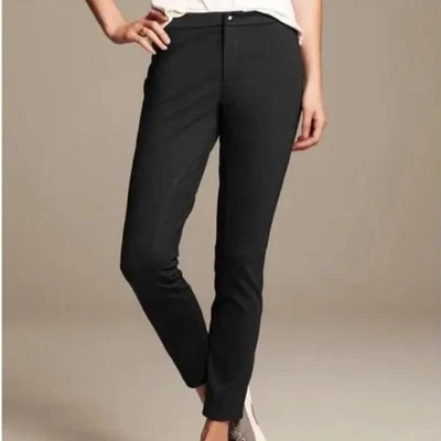 Pantalones Legging Banana Republic Ajustados Ponte Brezo Gris Carbón Elastizados Talla 10 Foto 1 de 4