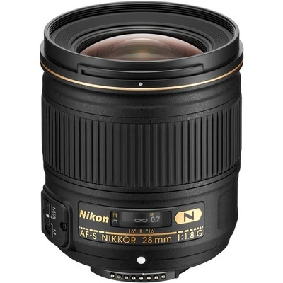 (Open Box) Nikon NIKKOR AF-S 28mm F/1.8G Lens - Image 1 of 3