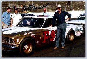 Red Farmer Nascar Racer Hand Signed 4 x 6 Photo - Picture 1 of 2