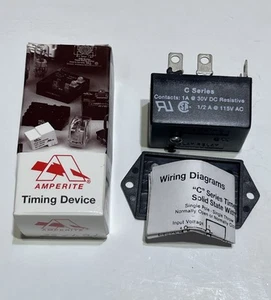 Amperite Timing Device 24DSPDT20XC C Series Solid State Time Delay Relay USA - Picture 1 of 7