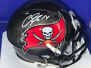 CHRIS GOODWIN TAMPA BAY BUCCANEERS JSA AUTHENTIFIZIERT SIGNIERT MINI HELM - Bild 1 von 2