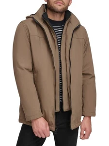 NWT Calvin Klein Mens Faux Fur Lined Bib Jacket Infinite Stretch In Size Medium  - Picture 1 of 8