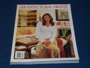 2001 MARCH ARCHITECTURAL DIGEST MAGAZINE - CINDY CRAWFORD FRONT COVER - H 14249 - Picture 1 of 2