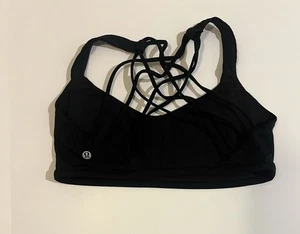 Sujetador deportivo Lululemon Free to Be Wild negro talla 10 *sin almohadillas - Imagen 1 de 6