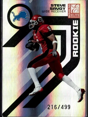 2005 Donruss Elite /499 Rookie Steve Savoy Lions #189 - Image 1 of 2