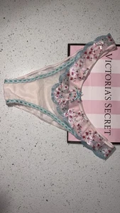 NWT Dream Angels Cherry Blossom Embroidery Brazilian Panty Size L - Picture 1 of 6