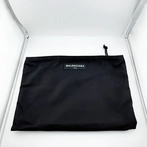 Balenciaga Explorer Pouch Nylon Zippered Travel Accessories Black Designer - Picture 1 of 11