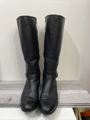 Frye & Co Adelaide Negro Estilo Ecuestre Botas Mujer 11 Foto 1 de 4