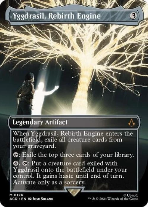 ~ Yggdrasil, Rebirth Engine (Borderless) ~ NM ~ UB: Assassin's Creed ~ MTG ~ - Image 1 of 1
