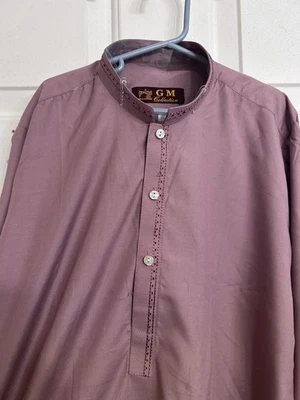 Vestido paquistaní Salwar Kameez listo para usar trajes indio boda fiesta 2 piezas L Foto 1 de 4