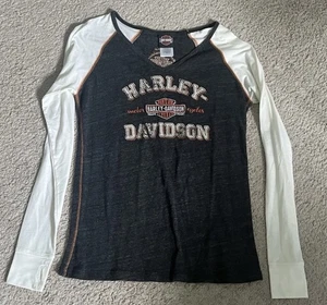 Camisa raglán manga larga Harley-Davidson para mujer talla L - Imagen 1 de 3