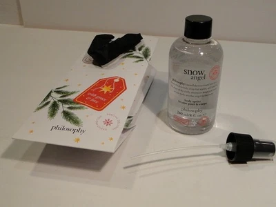Philosophy Snow Angel Body Spritz com pulverizador e bolsa de presente nova - Imagem 1 de 3