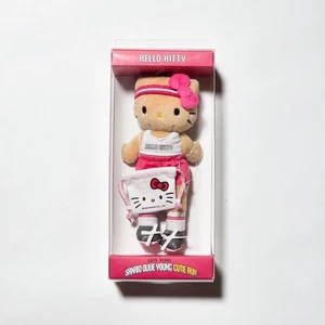 Sanrio×Olive Young Hello Kitty Plush Keyring Cutie run tanned kitty edition - Picture 1 of 2