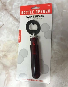 Unique Beer Bottle Opener By Kikkerland Cap Driver Bottle Opener Xmas Gift - Picture 1 of 2