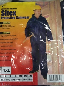 Neu Onguard Industrial 3-teiliger Anzug Sitex Schutz Regenbekleidung GR 4XL 58-60 - Bild 1 von 3