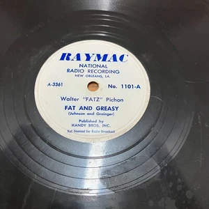 Fat and Greasy, Deep South Boogie by Walter "Fats" Pichon Raymac 78 Record 1101 - Picture 1 of 12