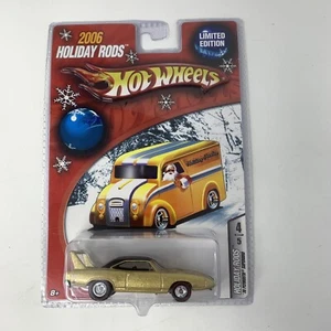 Hot Wheels 2005 Holiday Rods 4/5 '70 PLYMOUTH SUPERBIRD Gold Real Riders B6 - Picture 1 of 3