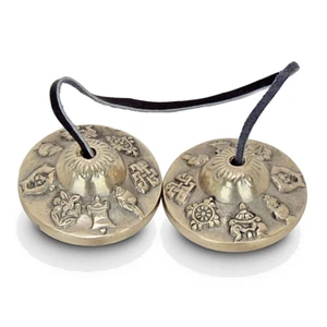 Campane  Cimbali Tibetane fatte a mano (Om Tingsha – Cimbali Tibetani) – - Bild 1 von 1